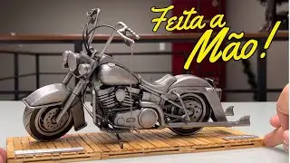 Miniatura Harley Davidson, Feita a mão!