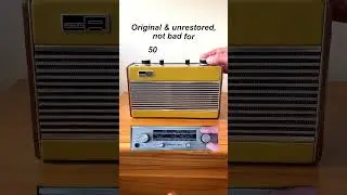 #shorts 'Tuning in' with a lovely mustard yellow  Roberts RIC2 MW/LW Radio