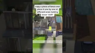 How to make glass fence in Sims4