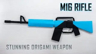 Crafting an Origami M16 - Learn to Fold a Paper Weapon Replica!