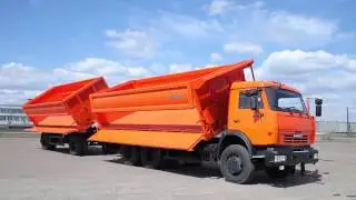 Автопоезд самосвальный на КАМАЗ 65115+прицеп от Штурман Кредо+