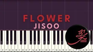 JISOO - '꽃 (FLOWER) | EASY Piano Tutorial
