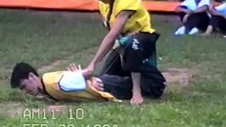 Kung-fu: How to tie an uncooperative attacker ;)