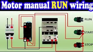 how to RUN motor with push button | dol starter connection with timer relay | ali technical power