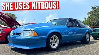 LADY DRAG RACED Bimini FoxBody NOTCHBACK // Windsor Swapped 408 Stroker
