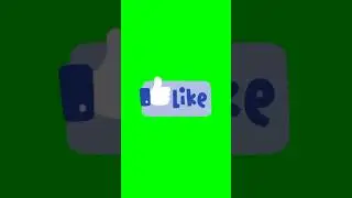 green screen facebook like share button 