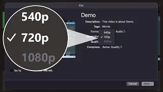 Fix disabled 1080p export iMovie macOS