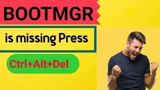 BOOTMGR is missing Press Ctrl+Alt+Del to Restart || bootmgr is missing windows 10 ||urdu || Hindi