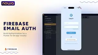 Firebase Email Auth | Build Authentication for a Flutter To-Do app visually