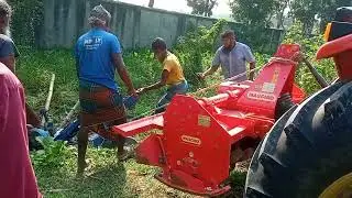 Lifting the power tiller from the ditch #agriculture #technology