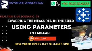 Swapping the Measures in the Field using Parameters in Tableau