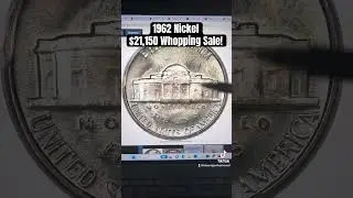 TOP NICKELS COVETED BY COLLECTORS - $21,150 1962 Jefferson Nickel! #shorts