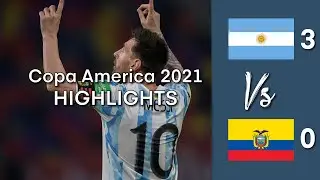 Argentina vs Ecuador 3−0 | Extended Highlights & All Goals | Copa America 2021 | Quarter Final