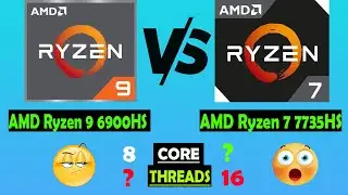 AMD Ryzen 9 6900HS 🆚 Ryzen 7 7735HS  ||🔥Processor Compare🔥||