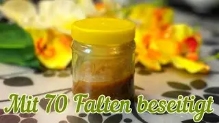 Eine wirksame Anti-Aging-Maske! Strafft die Haut in 3 Tagen! Löscht alle Falten auf Ihrem Gesicht!