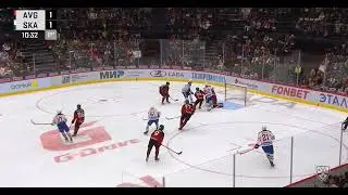 Devils prospect Zakhar Bardakov #10 forechecking vs Avangard 11 febr 2023