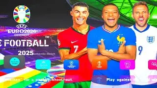 eFootball PES 2025 PPSSPP Updated Transfer MOD EURO 24 New kit 24/25 Updated Best Graphics