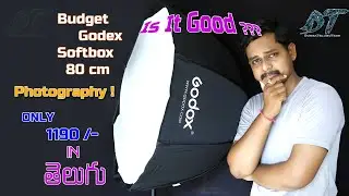 Godox SB-UBW80 80 cm Umbrella Softbox || Unboxing|| Installation And Review || durga telugu tech ||