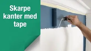Sådan laver du skarpe kanter med to farver ved beskæring med tape