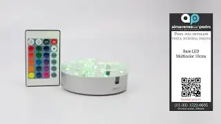 Base de Luz LED Multicolor de 10cms para Iluminar Centros de Mesa