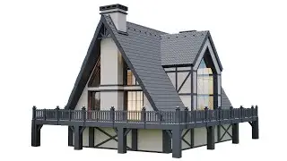 Village house modelling Archicad-3dsmax