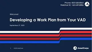Developing a Work Plan from Your VISTA Assignment Description