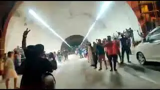 One of twin tunnels at Kuthiran on Thrissur-Palakkad NH stretch opened for traffic .