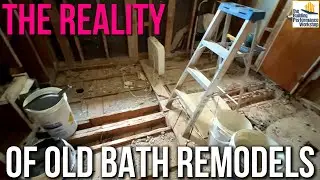 What's Under Old Bath Tile? Remodel and Renovation Nightmare Fun Times!