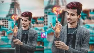 PicsArt Fire Heart Photo Editing | Broken Heart Photo Editing Tutorial | PicsArt Editing