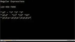 Regular Expressions