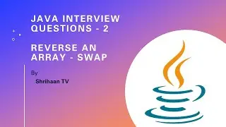 Java Reverse the array - @shrihaantv