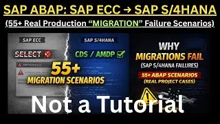 SAP ABAP: SAP ECC to S/4HANA Migration | 55+ SAP ABAP Failure Scenarios Every Consultant Must Know!