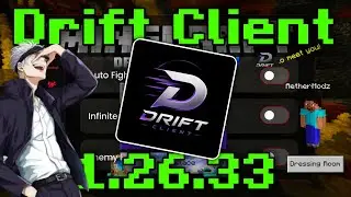 Drift Client 1.26.33 v2 for MCPE (Minecraft Bedrock) | Hacked Client!