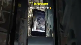 Experiment🤞 MOBILE IN DISHWASHER 😊#dishwashers #experiment #since #funny #shorts #short #shortvideo