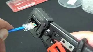 How To Crimp RJ45 Pass Through Modular Plugs w/ QuikThrough Crimp Tool