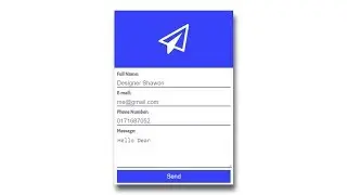 Contact Form Design Only Using HTML And CSS