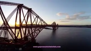 DJI Phantom Forth Rail Bridge video for Instagram