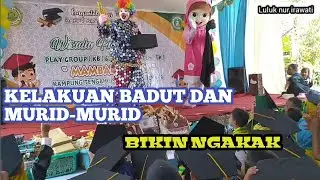 sepecial badut buat murid-murid PAUD dan TK Mambaul ulum #badut #luluknurirawati