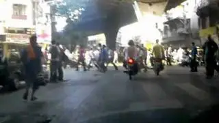 Driving a TWIKE downtown mumbai TW560, WAVE 2011