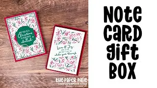 Note Card Gift Box Tutorial
