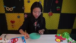 Hướng dẫn làm chiếc mặt nạ quái vật ngộ nghĩnh | Hải DIY