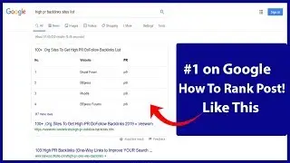 How To Rank Site in Google's Featured Snippets 2019