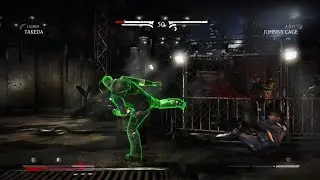 MK Xl - TAKEDA Vs JOHNNY CAGE #1080 #fight