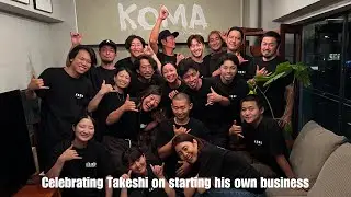 平塚剛史 独立祝い - Celebrating Takeshi on starting his own business