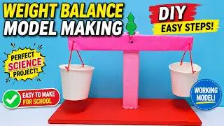 weight balance making using cardboard - weighing balance | DIY pandit | using paper cups