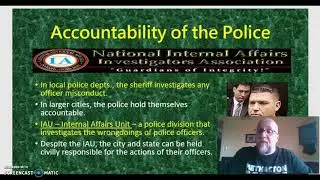 Smith's Criminal Justice - Police Ethics / Dangers