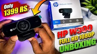 Hp W300 1080p FHD WebCam Unboxing and Full Review in Hindi