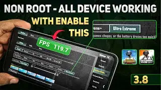 [No Root] Unlock 90 & 120FPS In BGMI 3.8 Update | 100% Working In All Android Phones
