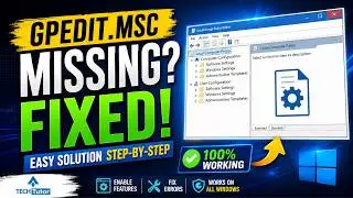 How to fix Group Policy Editor not working in windows | Missing gpedit.msc on windows 10