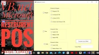 VB.NET Tutorial: Design & Code Your Restaurant Menu (Simple)